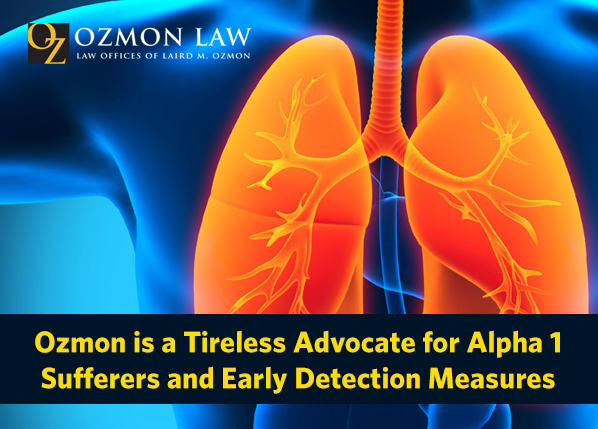 Ozmon Law advocate of alpha-1 antitrypsin disorder